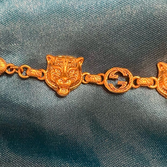 COPY Stunning Authentic Gucci GG Angry Cat bracelet - Picture 3 of 8
